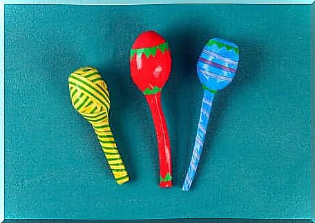 Homemade maracas.