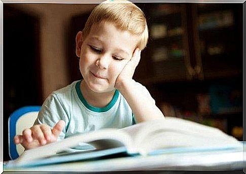 A child reading