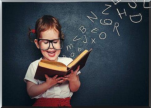 A girl learns to read